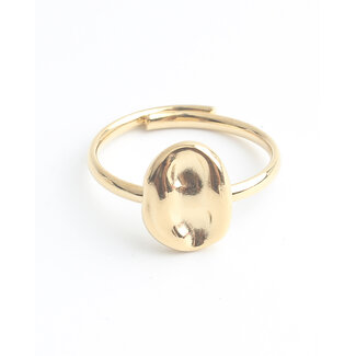 'Solvi' Ring Gold - Stainless steel