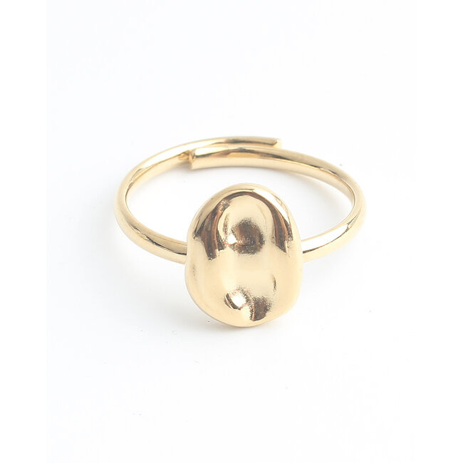 'Solvi' Ring Gold - Stainless steel