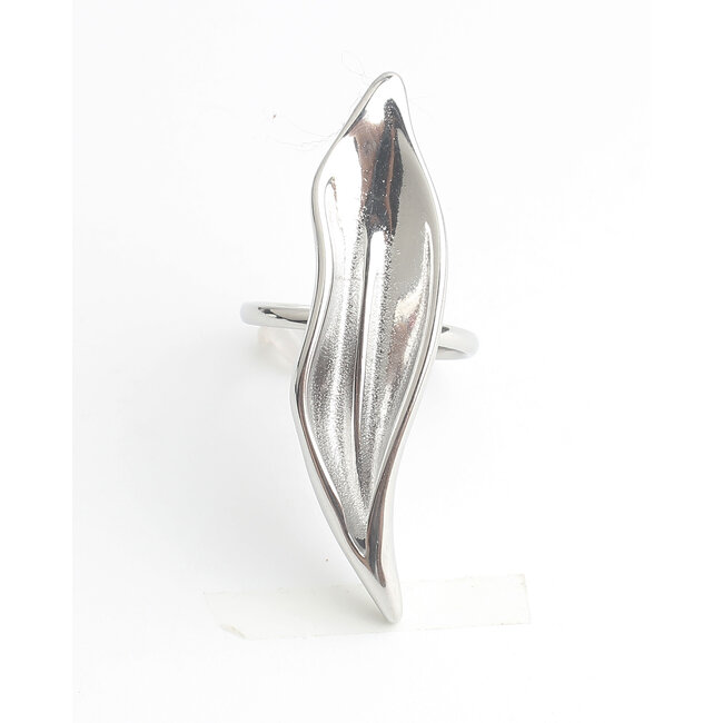 'Ulla' Anillo Plata - Acero inoxidable