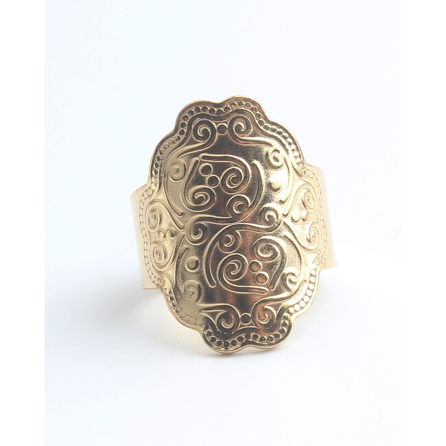 'Tove' Anillo Oro - Acero inoxidable