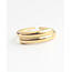 'Ell' Ring Gold – Edelstahl