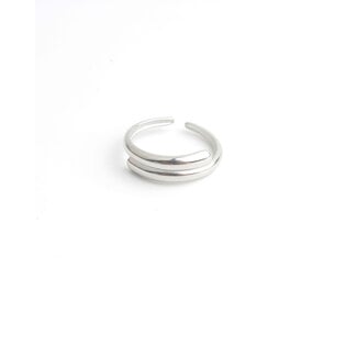 'Ell' Bague Argent - Acier inoxydable