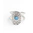 'Jette' Bague Argent - Acier inoxydable