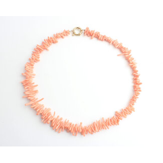 'Pretty shell' Collier Orange - Acier inoxydable