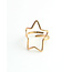 'Star' Ring Gold - Stainless steel