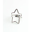 'Star' Bague Argent - Acier inoxydable