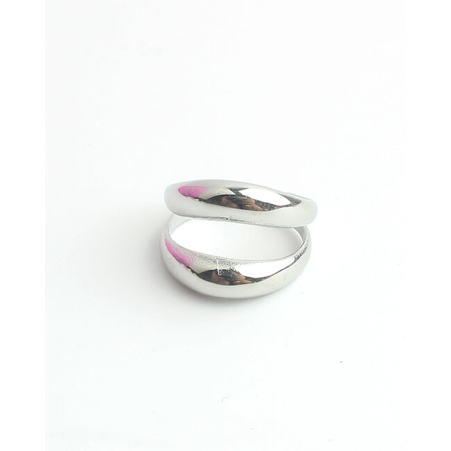 'Stiene' Ring Silver - Stainless steel