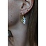 'Heart to heart' Earrings White - Stainless steel