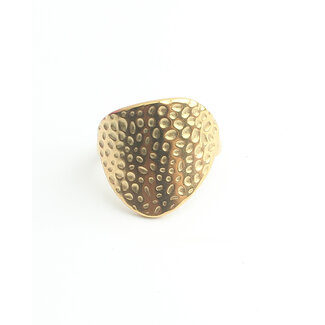 'Mynte' Anillo Oro - Acero inoxidable