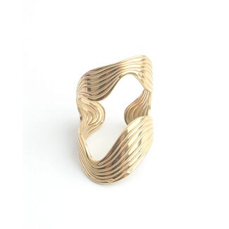 'Meja' Ring Gold - Stainless steel