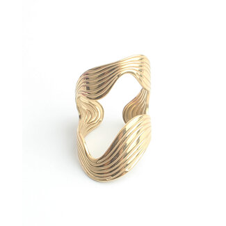 'Meja' Ring Goud - Stainless steel