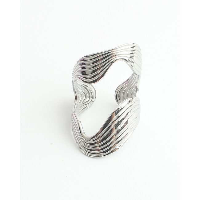 'Meja' Ring Silver - Stainless steel