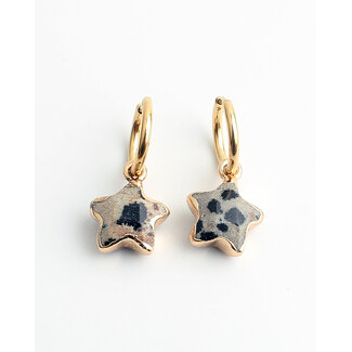 'Starry' Earrings Leopard - Stainless steel