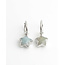 'Starry' Boucles d'oreilles Argent Labradorite - Acier inoxydable