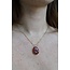 'Darla' Ketting Rood - Stainless steel