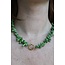 'Pretty shell' Collier Vert - Acier inoxydable