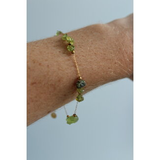 'Neva' Bracelet Green - stainless steel