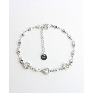 'Liefde' Bracelet Silver - stainless steel