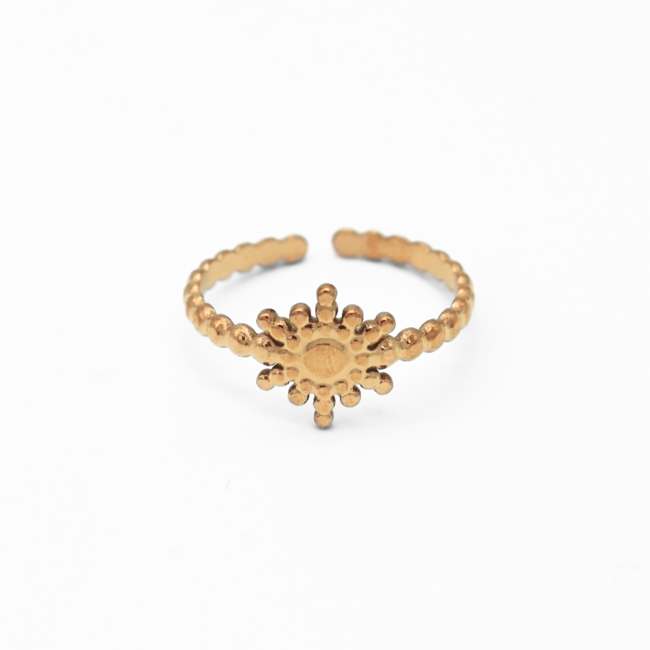 'SHINE' RING GOLD - STAINLESS STEEL (ADJUSTABLE)