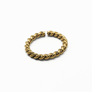 'Yara' ring gold - stainless steel (adjustable)