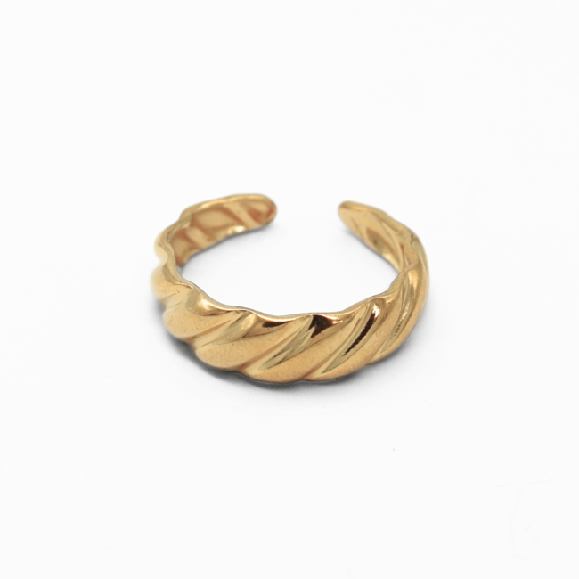 RING „JEANIQUE“ GOLD – EDELSTAHL (VERSTELLBAR)