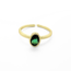 Norah 'Ring Green - Gold Plaked (Regolable)