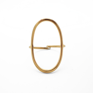 "Monica" Ring Gold – Edelstahl – Verstellbar