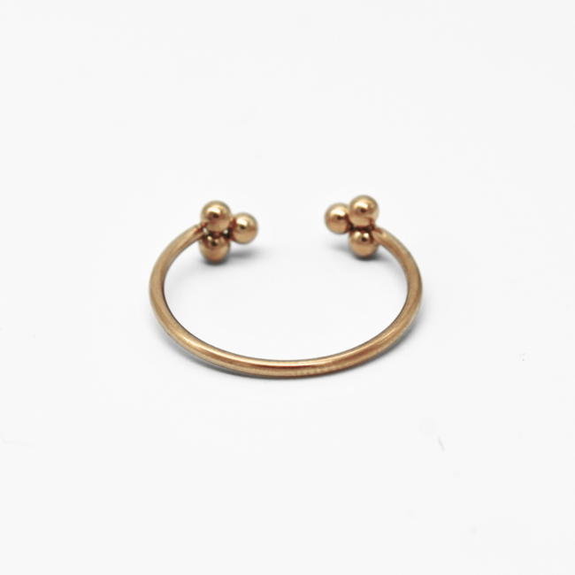 'Simplicité' ring GOLD - stainless steel