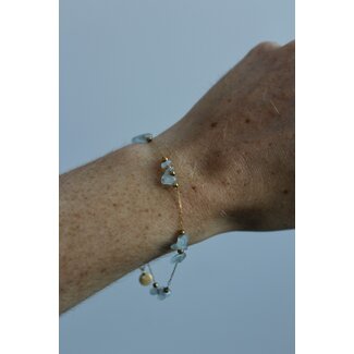 'Neva' Bracelet Bleu - acier inoxydable