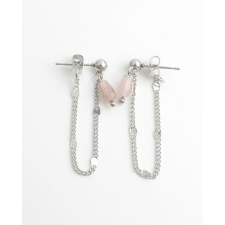 'Chayenne' Silver Old pink- stainless steel