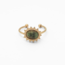 Jolie 'Ring Rocky Green Natural Stone - Acciaio inossidabile (regolabile)