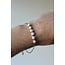 'Pearly' Bracelet - acier inoxydable