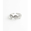 'Chelsea' Bague Argent - Acier inoxydable (ajustable)