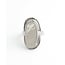 'Yuna' Anillo Plata - Acero inoxidable (ajustable)