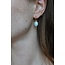 'Ovally' Boucles d'oreilles Bleu - Acier inoxydable