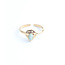 'Liria' Anillo Oro Turquesa - Acero inoxidable (Ajustable)