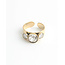 'Urseli' Anillo Oro - Acero inoxidable (Ajustable)