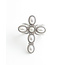 'Cross' Anillo Plata - Acero inoxidable (Ajustable)