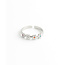 'Lovely flowers' Bague Argent Multicolore - Acier inoxydable (ajustable)