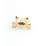 'Crabby' Anillo Oro - Acero inoxidable (ajustable)