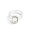 'Rinne' Anillo Plata - Acero inoxidable (Ajustable)