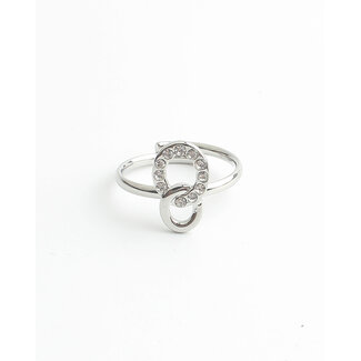 'Eternity' Bague Argent - Acier inoxydable (ajustable)