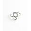 'Eternity' Anillo Plata - Acero inoxidable (ajustable)