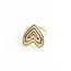 'Groovy heart' Anillo Oro - Acero inoxidable (ajustable)