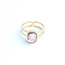 'Rinne' Anillo Oro Lila - Acero inoxidable (Ajustable)