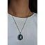 'Edita' Ketting Azul - Acero inoxidable