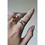 'Eye' Ring Gold - Stainless steel (adjustable)