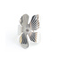 'Wild flower' Ring Silver - Stainless steel (adjustable)