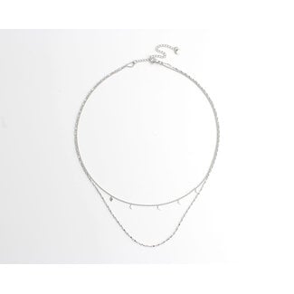 'Raya'  Collar Plata - Acero inoxidable