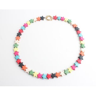 'Stardust' Ketting Multicolor - Stainless steel